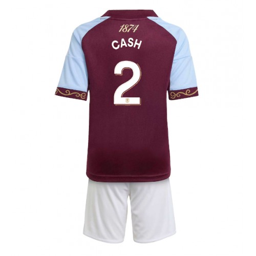 Aston Villa Matty Cash #2 Domaci Dres za djecu 2025-26 Kratak Rukav (+ Kratke hlače)